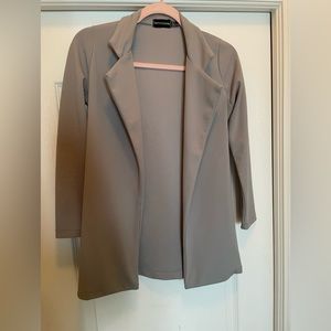 Grey Longline Blazer